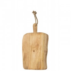 Planche à découper rectangle en bois naturel 51x21x2 cm