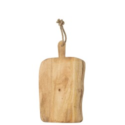 Planche à découper rectangle en bois naturel 51x21x2 cm