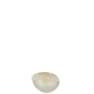 Vase boule en verre beige 13x13x10 cm