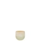Portavelas de vidrio beige 10.5x10.5x9.5 cm Portavelas de vidrio beige 10.5x10.5x9.5 cm