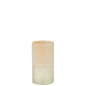 Vase cylindre en verre beige 12x12x23 cm Vase cylindre en verre beige 12x12x23 cm