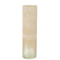 Vase cylindre en verre beige 11x11x41 cm Vase cylindre en verre beige 11x11x41 cm