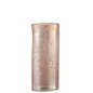 Vase ovale en verre rose 13x9x30 cm Vase ovale en verre rose 13x9x30 cm