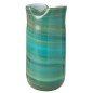 Vase style vague en verre azur 20x18x42 cm Vase style vague en verre azur 20x18x42 cm