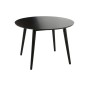 Table vintage en bois noir 105x105x75 cm Table vintage en bois noir 105x105x75 cm