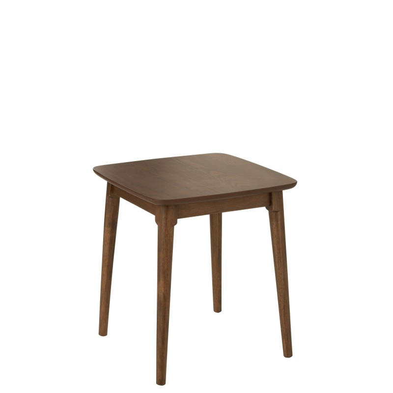 TABLE GIGOGNE CARRE BOIS MARRON