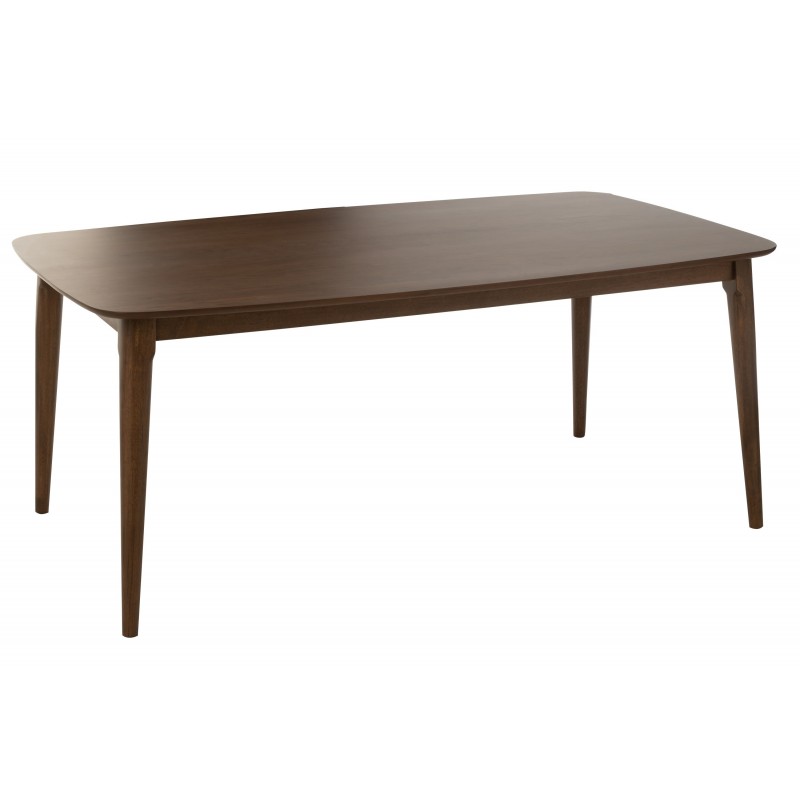 Table rectangle en bois marron 180x100x80 cm