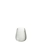 Vase à carreaux en verre transparent 13x13x15 cm Vase à carreaux en verre transparent 13x13x15 cm