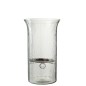 Bougeoir plat en verre transparent 19x19x33 cm Bougeoir plat en verre transparent 19x19x33 cm