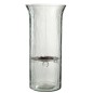 Bougeoir plat en verre transparent 19x19x40 cm Bougeoir plat en verre transparent 19x19x40 cm