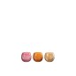 Set de 3 photophores rond en verre multicouleur 6x6x6 cm Set de 3 photophores rond en verre multicouleur 6x6x6 cm