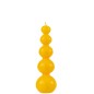 Bougie calebasse 25h en parafinne jaune 8x8x23 cm Bougie calebasse 25h en parafinne jaune 8x8x23 cm