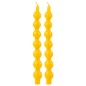 Set de 2 bougies calebasse 5h en parafinne jaune 8x4x31 cm Set de 2 bougies calebasse 5h en parafinne jaune 8x4x31 cm