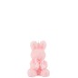Vela de conejo de 8 horas de parafina rosa 8x8x13 cm Vela de conejo de 8 horas de parafina rosa 8x8x13 cm