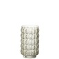 Vase à bulles en verre jaune 14x14x23 cm Vase à bulles en verre jaune 14x14x23 cm