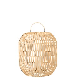 Abat-jour cylindrique en bois naturel 35x35x40 cm