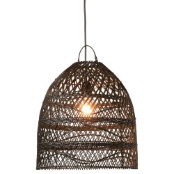 Abat-jour en bois noir 40x40x45 cm