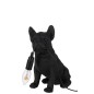 Lampe bulldog en synthétique noir 25x14x29 cm Lampe bulldog en synthétique noir 25x14x29 cm