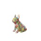 Bulldog pop-art en synthétique multicouleur 29x18x33 cm