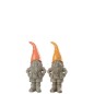 Set de 2 lutins debout avec chapeau ornage en multicouleur 15x11x34 cm Set de 2 lutins debout avec chapeau ornage en multicouleur 15x11x34 cm