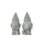 Set 2 lutins en ciment gris 14x13x26 cm Set 2 lutins en ciment gris 14x13x26 cm