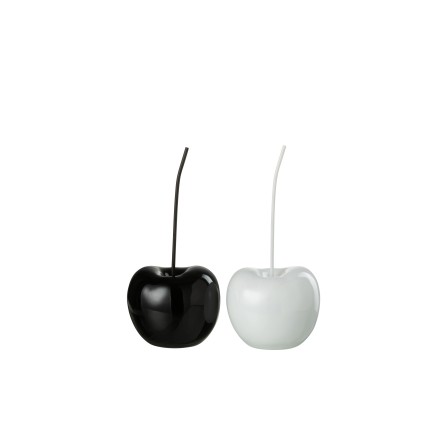 Set de 2 cerises brillantes en plastique multicouleur 20x18x41 cm