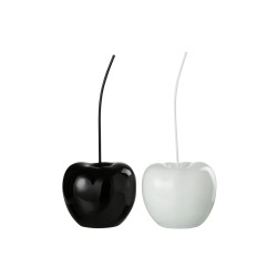 Set de 2 cerises brillantes en plastique multicouleur 25x21x56 cm