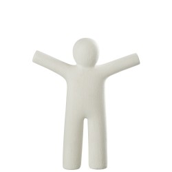 P'tit maurice braccio disteso sintetico bianco 32x6x42 cm