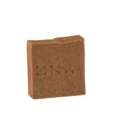 Savon cure en parafinne marron 7x7x2 cm