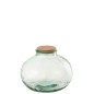 Pot à provisions carré avec bouchon en verre transparent 28x28x23 cm Pot à provisions carré avec bouchon en verre transparent 28x28x23 cm