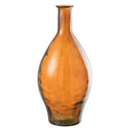 VASE HAUT VERRE BRUN