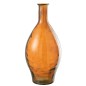 Vase haut en verre marron 26x26x60 cm Vase haut en verre marron 26x26x60 cm