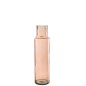 Vase cylindrique en verre rose 15x15x55 cm Vase cylindrique en verre rose 15x15x55 cm