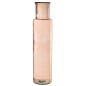 Vase cylindrique en verre rose 18x18x75 cm Vase cylindrique en verre rose 18x18x75 cm