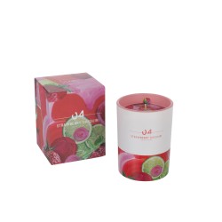 Vela perfumada daiquiri de fresa de 45 horas en parafina multicolor de 9x9x11 cm