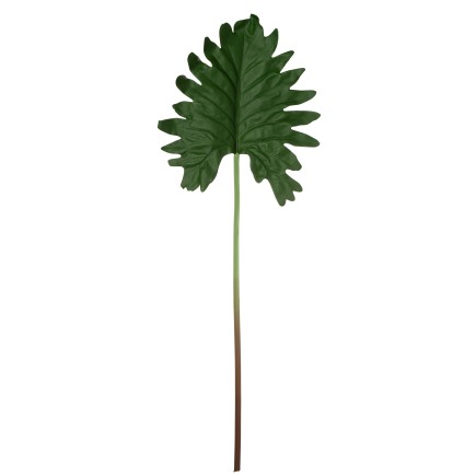 Feuille artificielle avec tige en plastique vert 25x4x82 cm
