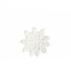 Fleur colgante sintética blanca 29x29x2 cm