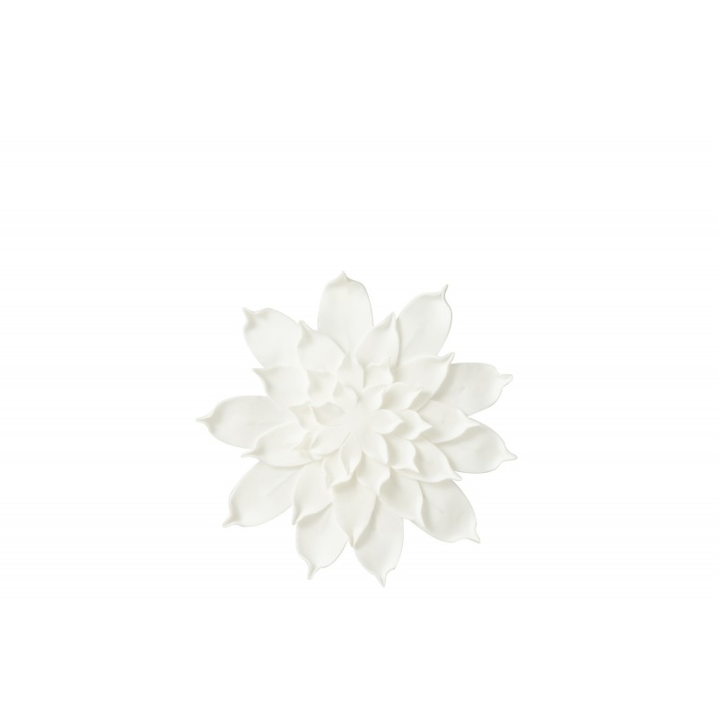 Fleur suspension en synthétique blanc 29x29x2 cm