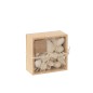 Boite carré avec coquillages en bois blanc 12x12x6 cm Boite carré avec coquillages en bois blanc 12x12x6 cm