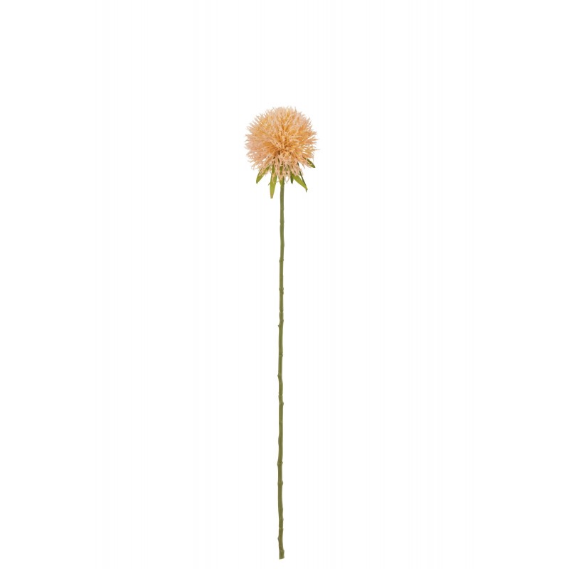 Fleur d’allium artificielle sur tige en plastique rose 44x7x6 cm