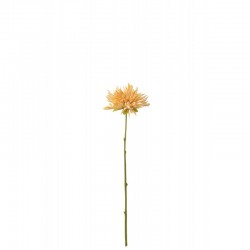 Crizantemo artificial en tallo de plástico naranja de 41x9x7 cm