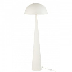 Lampe champignon en métal blanc 51x51x148 cm