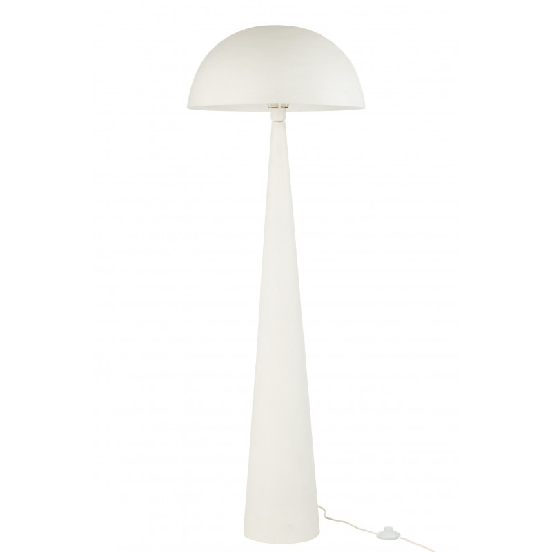 Lampe champignon en métal blanc 51x51x148 cm
