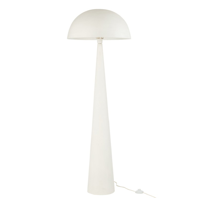 Lampe champignon en métal blanc 51x51x148 cm