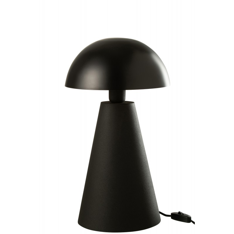 Lampe champignon en métal noir 26x26x48 cm