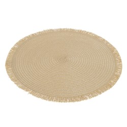 Set de table rond en papier naturel 38x38x1 cm