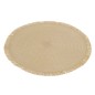 Set de table rond en papier naturel 38x38x1 cm Set de table rond en papier naturel 38x38x1 cm