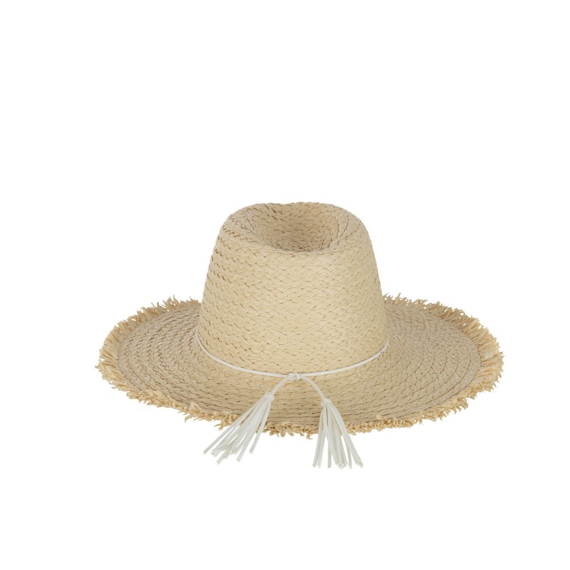 Chapeau en papier naturel 47x35x12 cm
