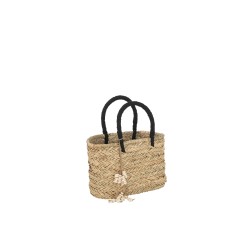 Cesta de madera natural 35x20x37 cm