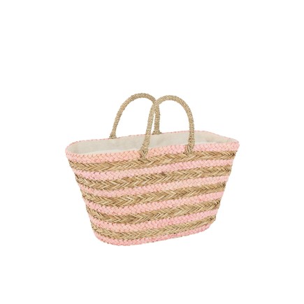 Cesta de madera natural 53x22x46 cm